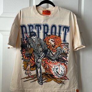 SANA Detroit Graphic Skelly Tee “ Tigers Baseball”.  Medium